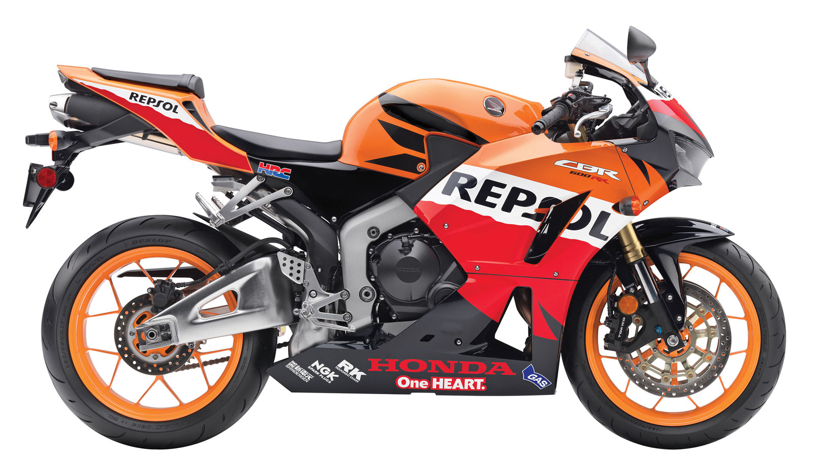 Amotopart Drag 2013-2023 Honda CBR600R Repsol Orange Generic