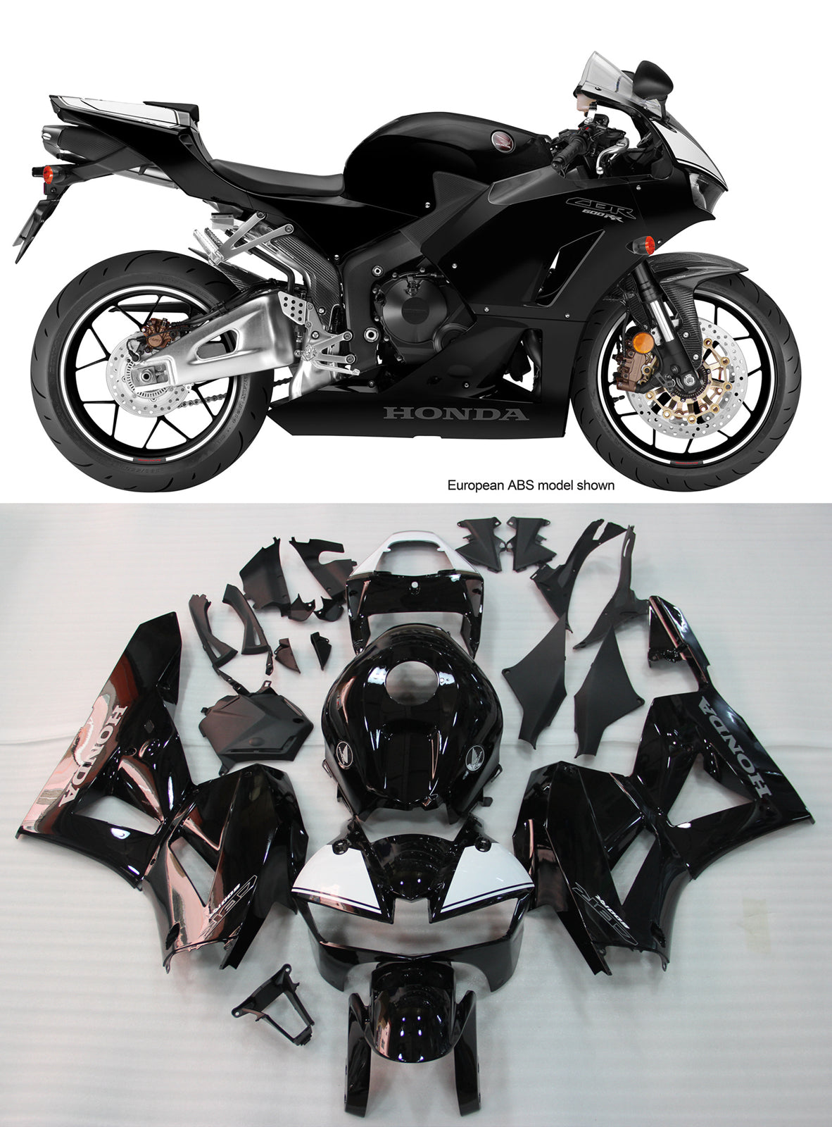 Huoneet Amotopart 2013-2023 Honda CBR600RR Noir CBR Generic