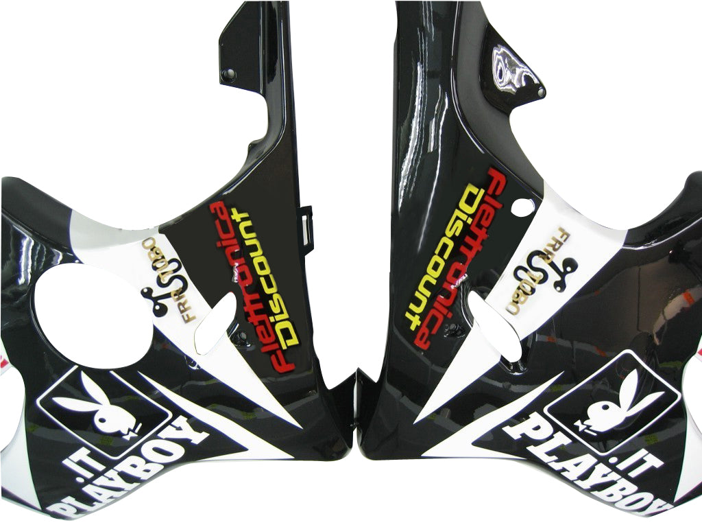 Carenados Amotopart 2001-2003 Honda CBR 600 F4i negro y blanco