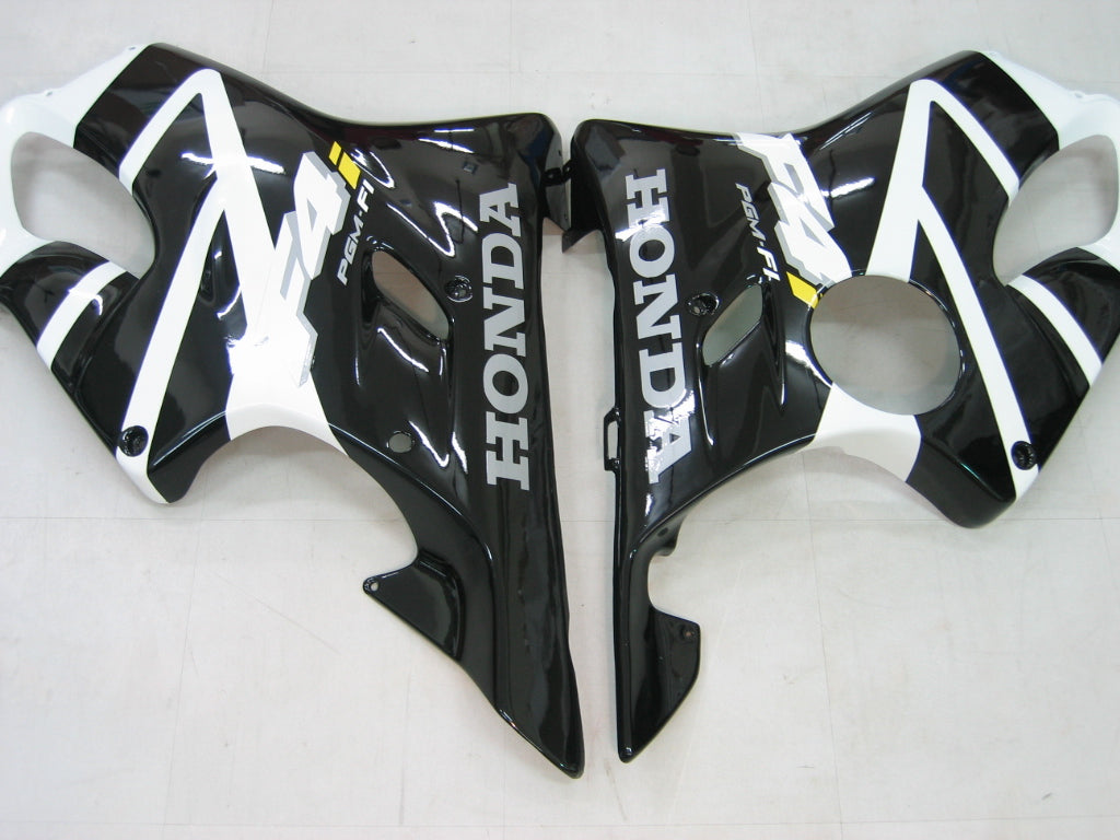 Carenados Amotopart 2001-2003 Honda CBR600 F4i Negro y Blanco F4i Genérico