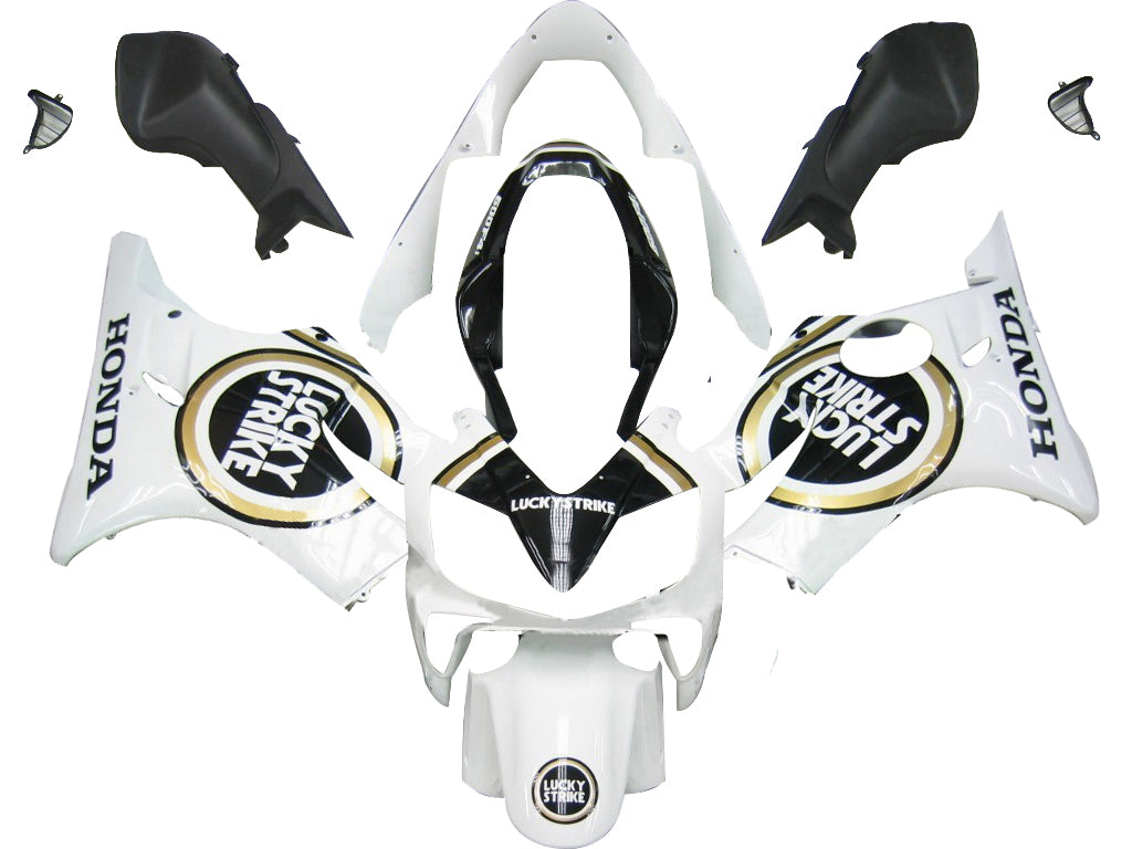 Amotopart Fairings 2004-2007 Honda CBR 600 F4i White Lucky Strike Generic