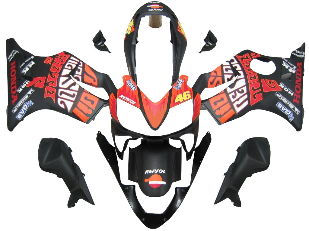 Amotopartin suojat 2004-2007 Honda CBR 600 F4i Musta Valentino Rossi Generic
