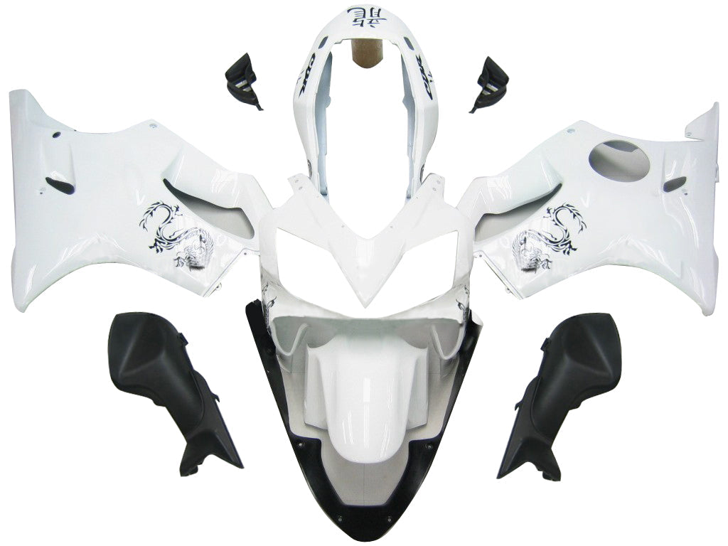 Amotopart Fairings 2004-2007 Honda CBR 600 F4i White & Chinese Dragon Generic