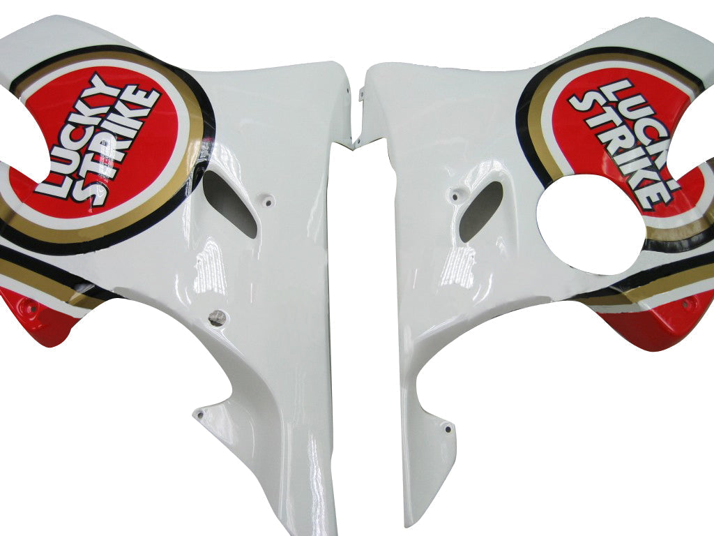 Amotopart Fairings 2004-2007 Honda CBR 600 F4i valkoinen & punainen Lucky Strike Generic