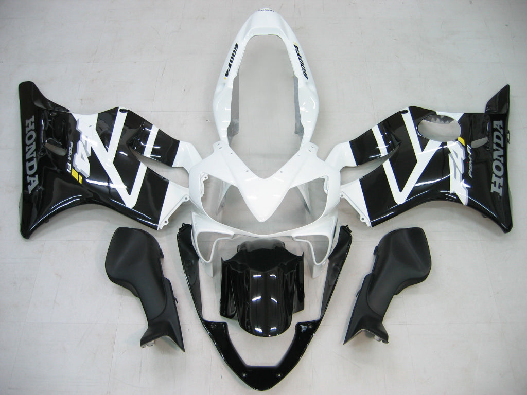 Carenados Amotopart 2004-2007 Honda CBR 600 F4i Negro y Blanco F4i Genérico