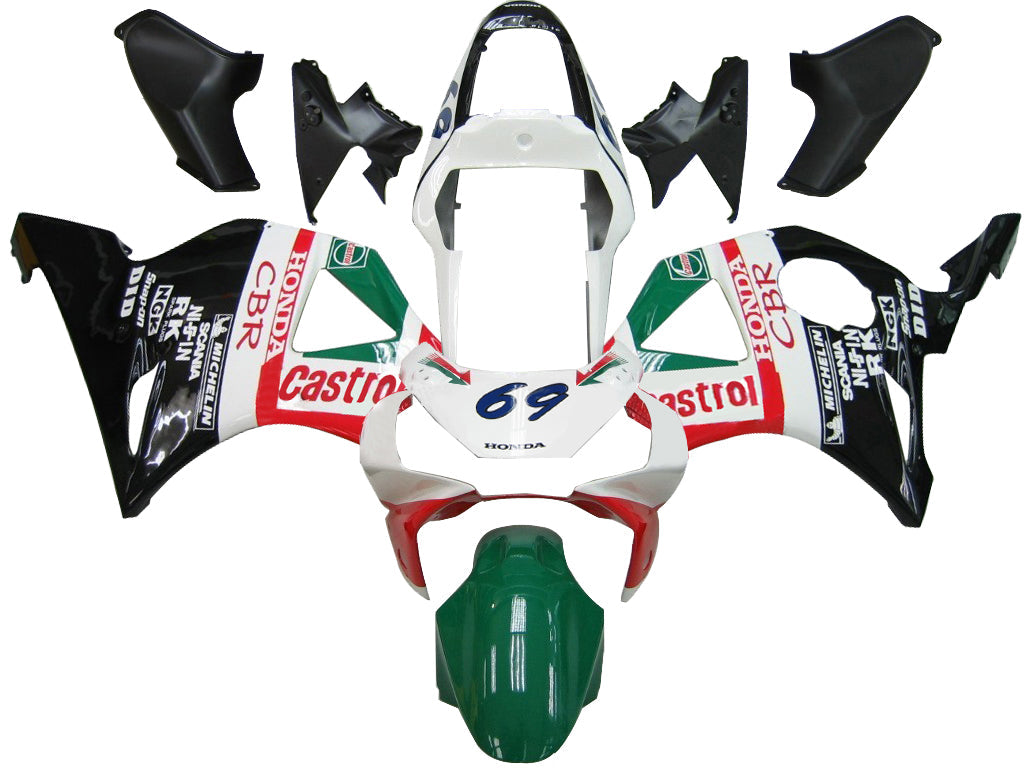 Owiewki Amotopart 2002-2003 Honda CBR 954 RR No.69 Castrol CBR Generic
