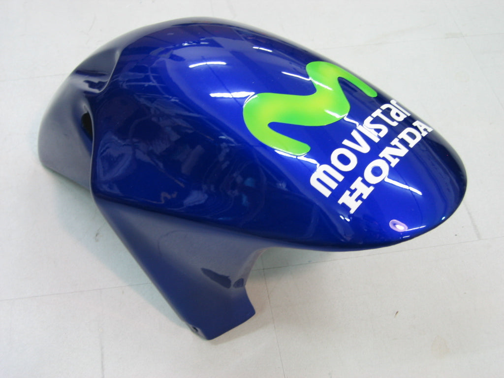 Amotopart Fairing 2002-2003 Honda CBR 954 RR Sininen ja vihreä Movistar Generic