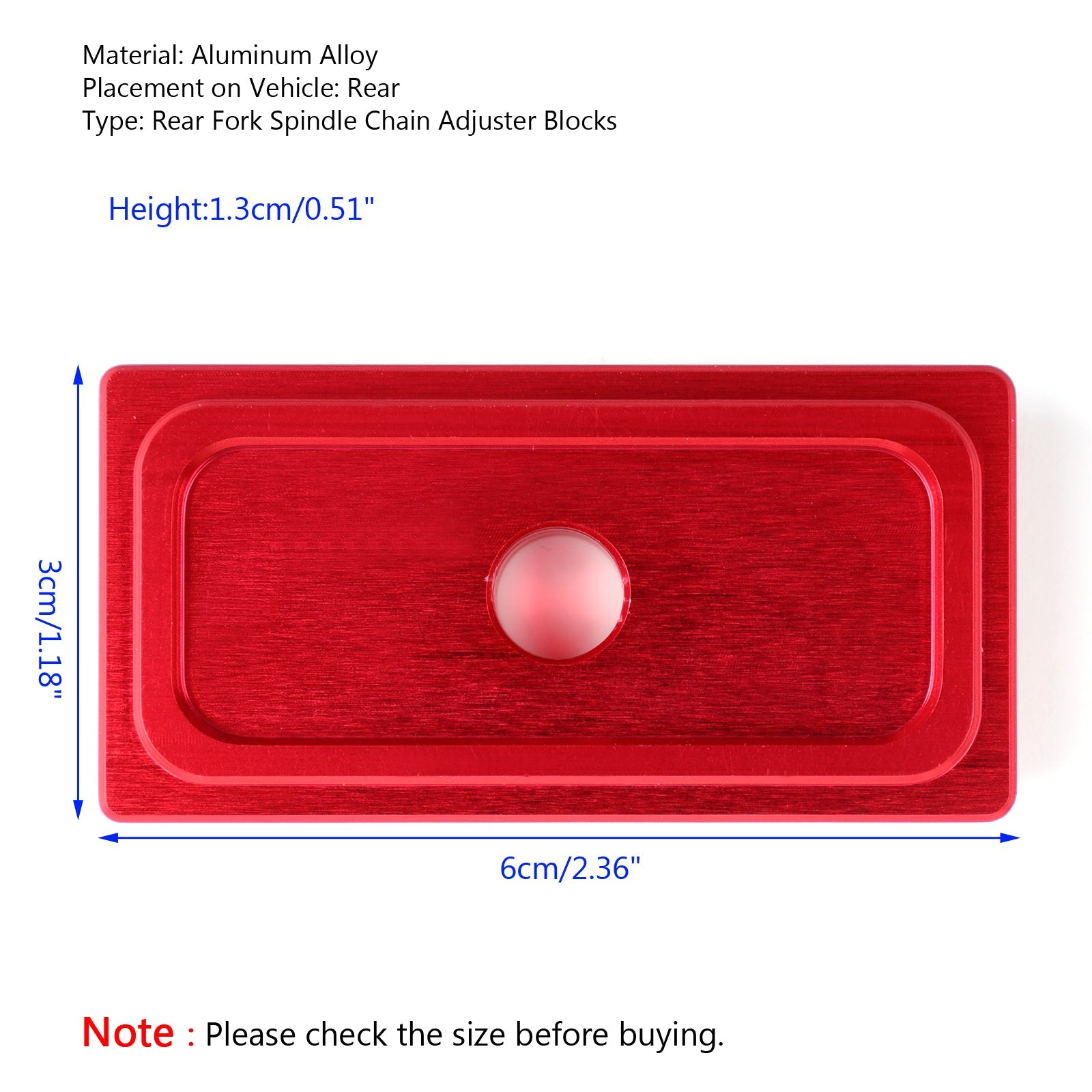Ajusteur de chaîne d'essieu arrière en aluminium de commande numérique par ordinateur de moto pour Kawasaki Ninja 400 2018 générique