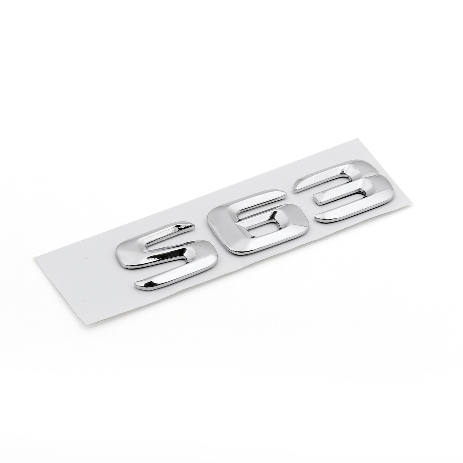 Lettere distintivo emblema posteriore bagagliaio auto S63 per S63 W220 W221 W222 Cromo generico