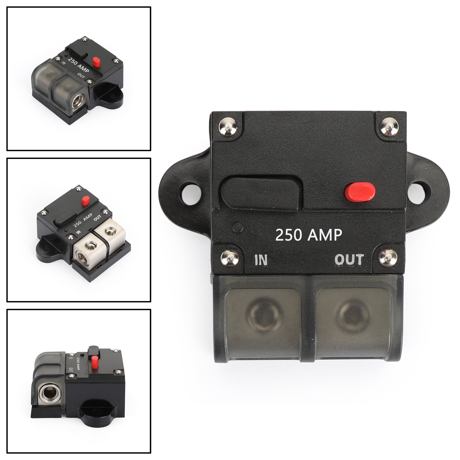 250A Amp Handmatige reset Inline stroomonderbreker Zekering Klemmenblok Marine Auto