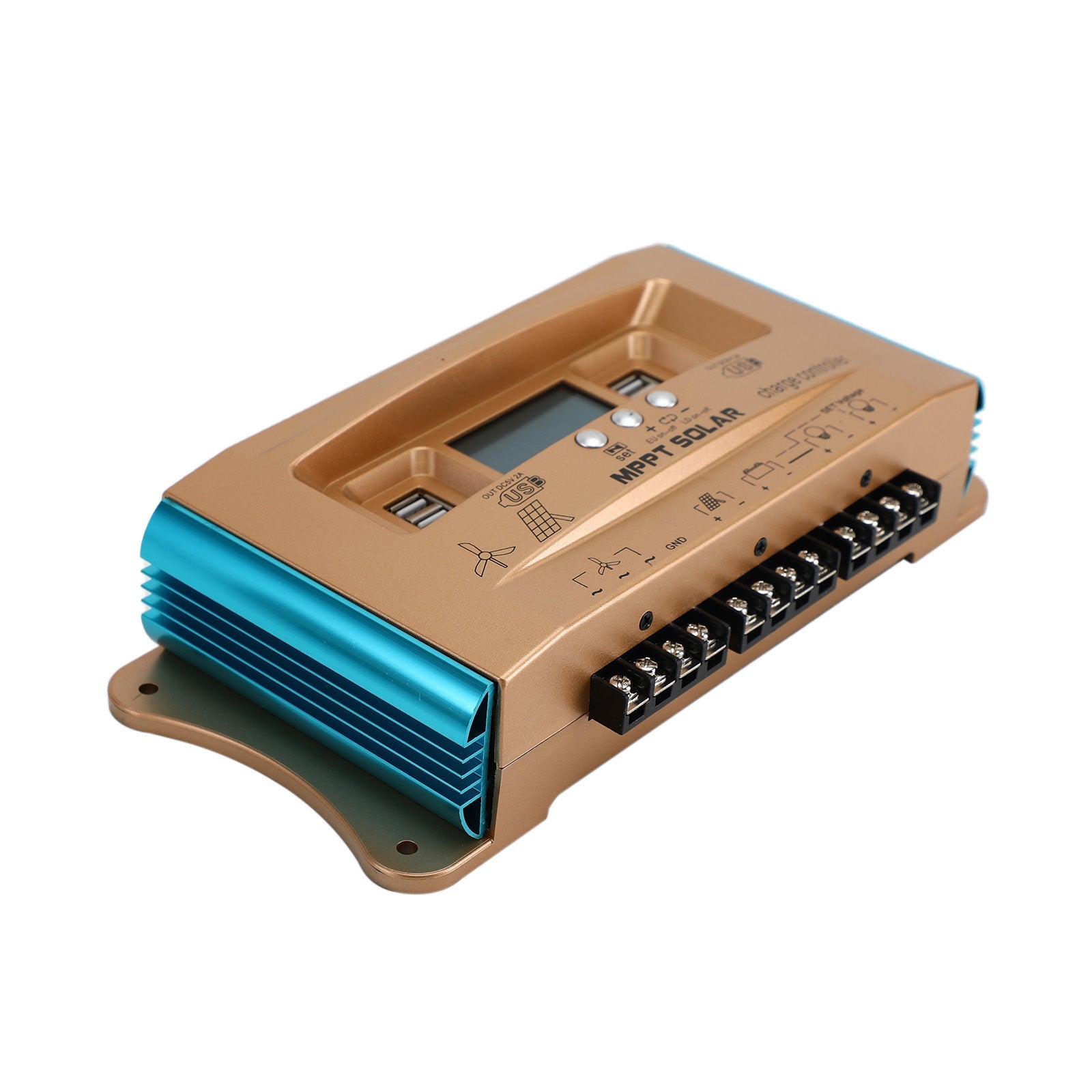 100A Wind Solar Hybride Laad MPPT Controller Dual USB Opladen 12V 24V 36V 48V 60V Auto