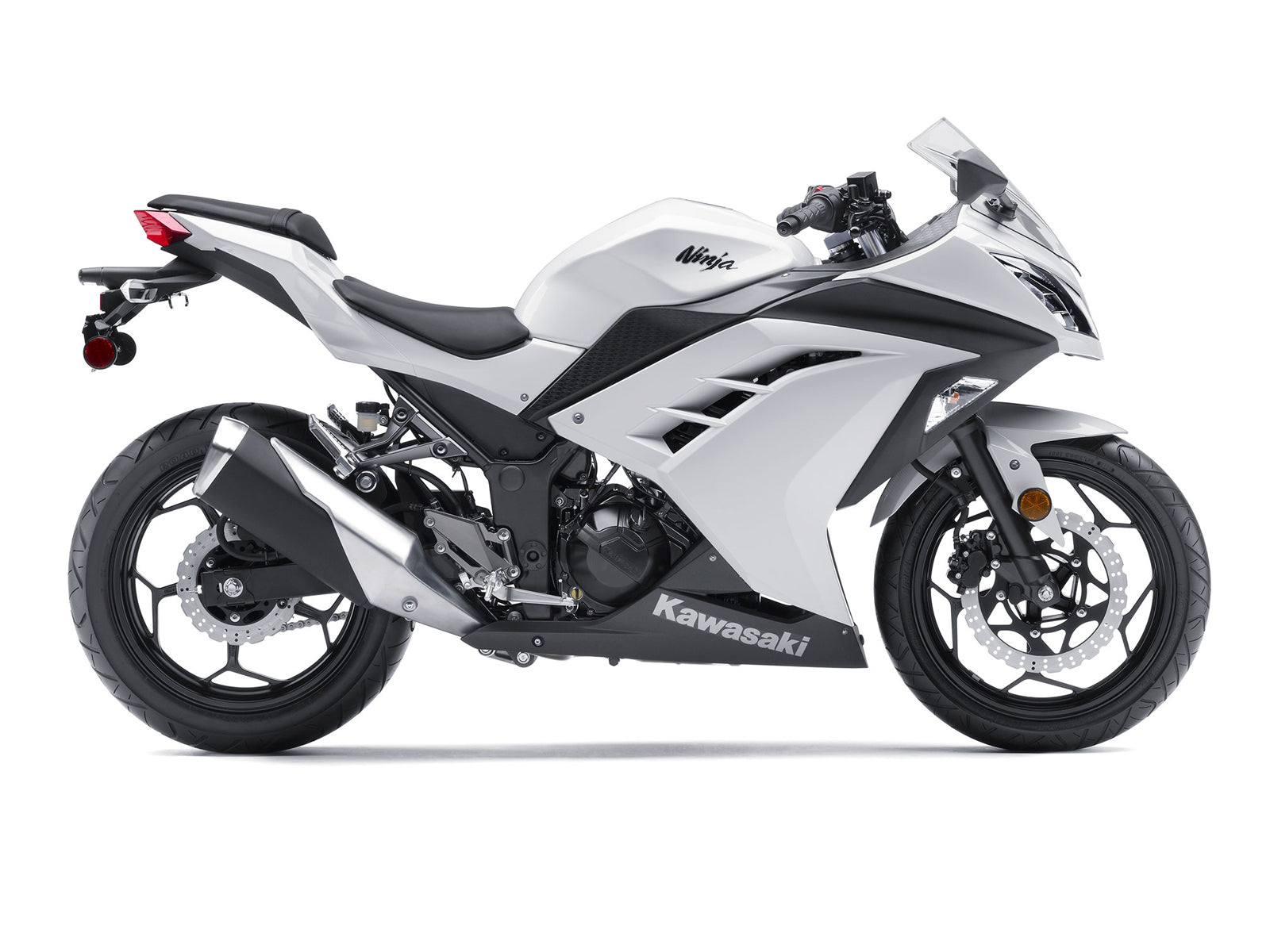 Amotopart Fairings 2013-2017 Muovi Kawasaki Ninja 300R EX300R White Ninja Generic