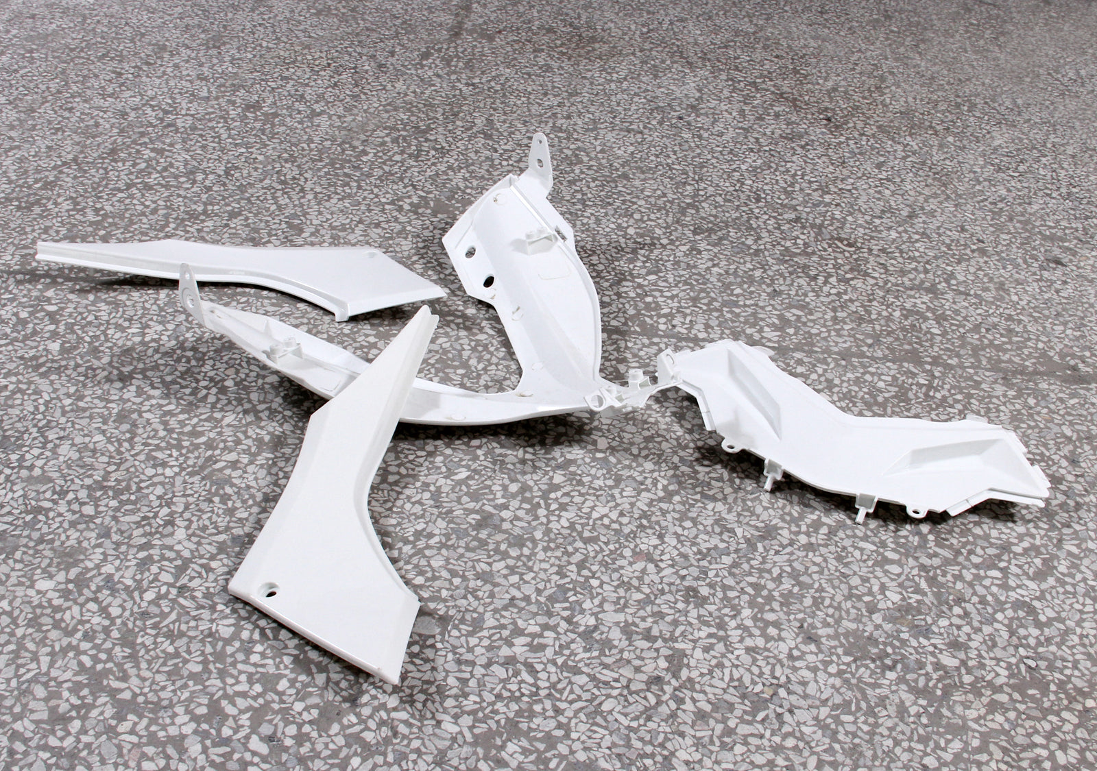 Amotopart Fairings 2013-2017 Muovi Kawasaki Ninja 300R EX300R White Ninja Generic