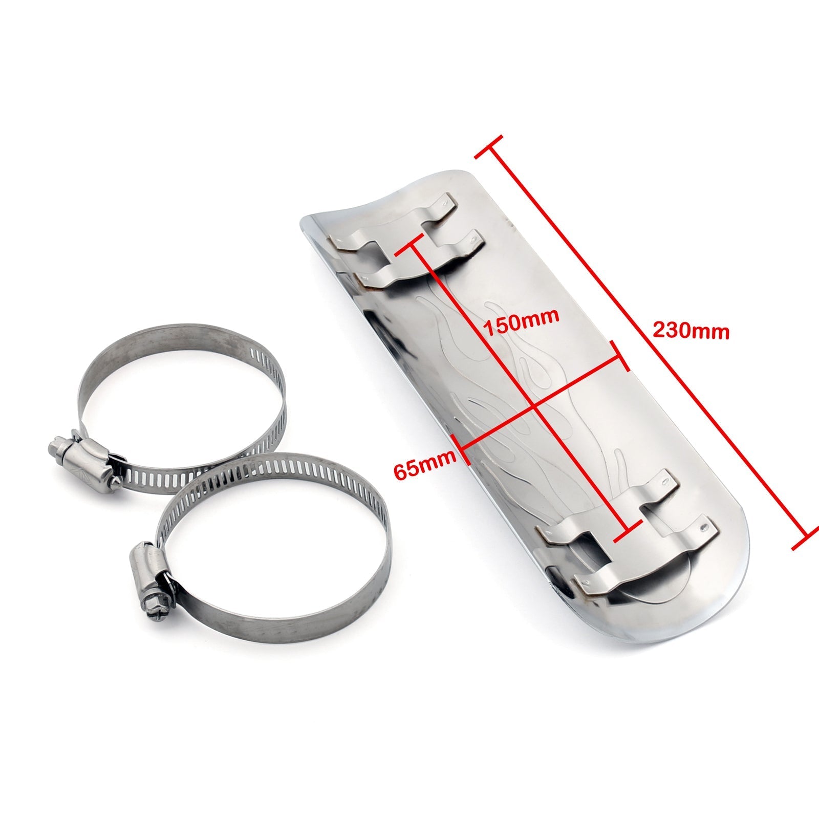 Nuovo silenziatore di scarico Copertura del tallone della copertura dell'anca hip per Harley Chopper Generic