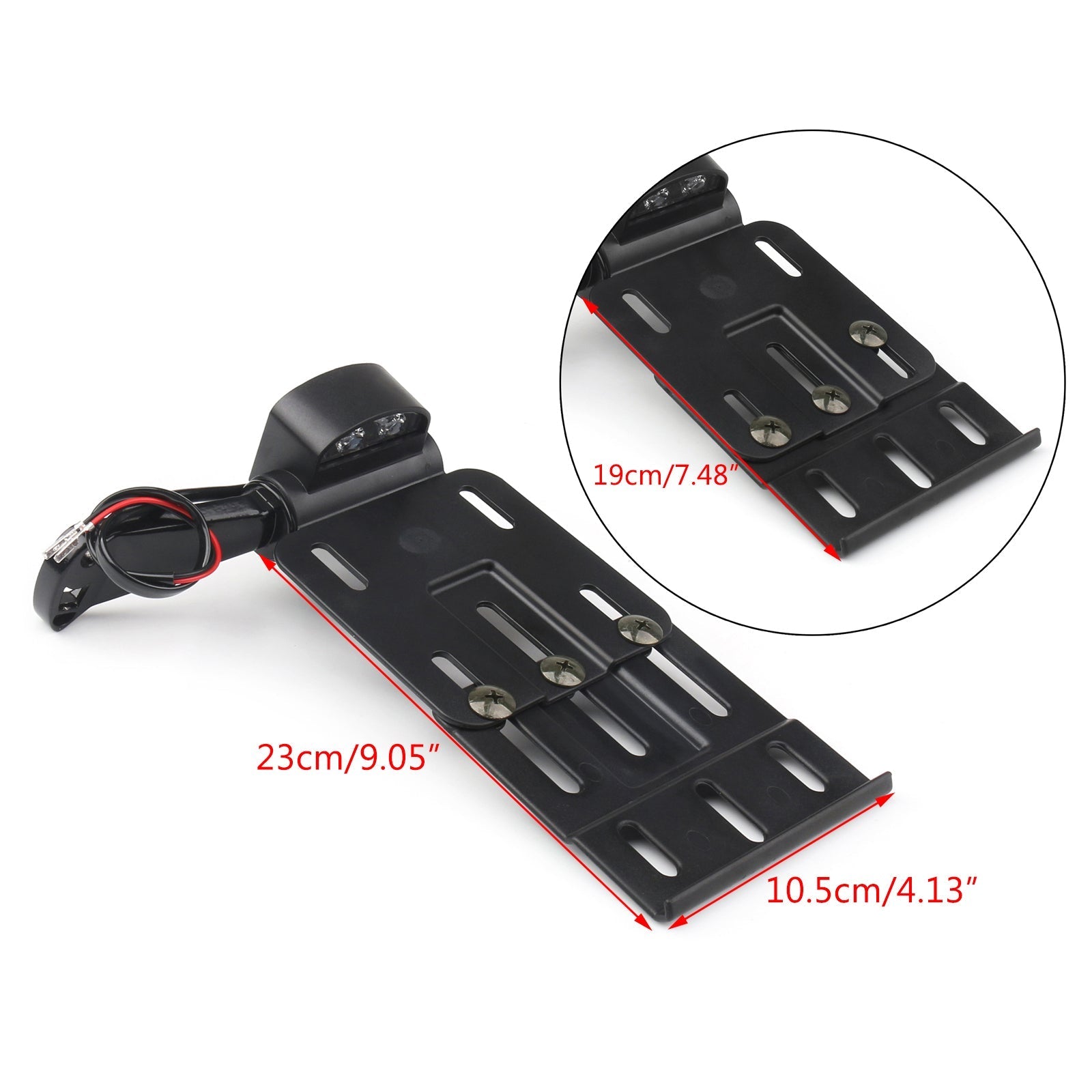 Targa di montaggio laterale a LED per Harley Sportster 1200 XL1200L 06-11 Generico