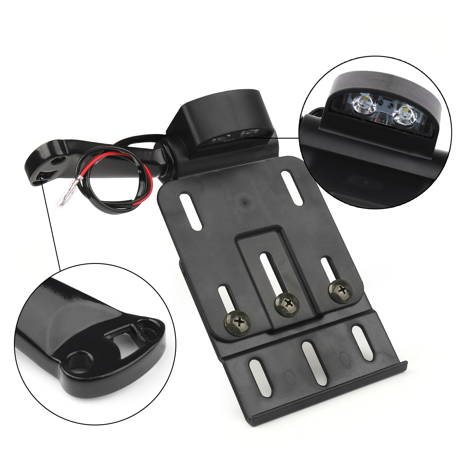 Targa di montaggio laterale a LED per Harley Sportster 1200 XL1200L 06-11 Generico