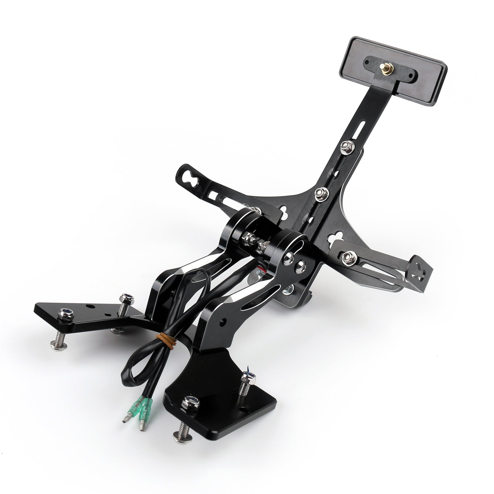 Support de support de montage de plaque 'immatriculation réglable pour 2005-2006 Suzuki GSXR 1000 générique