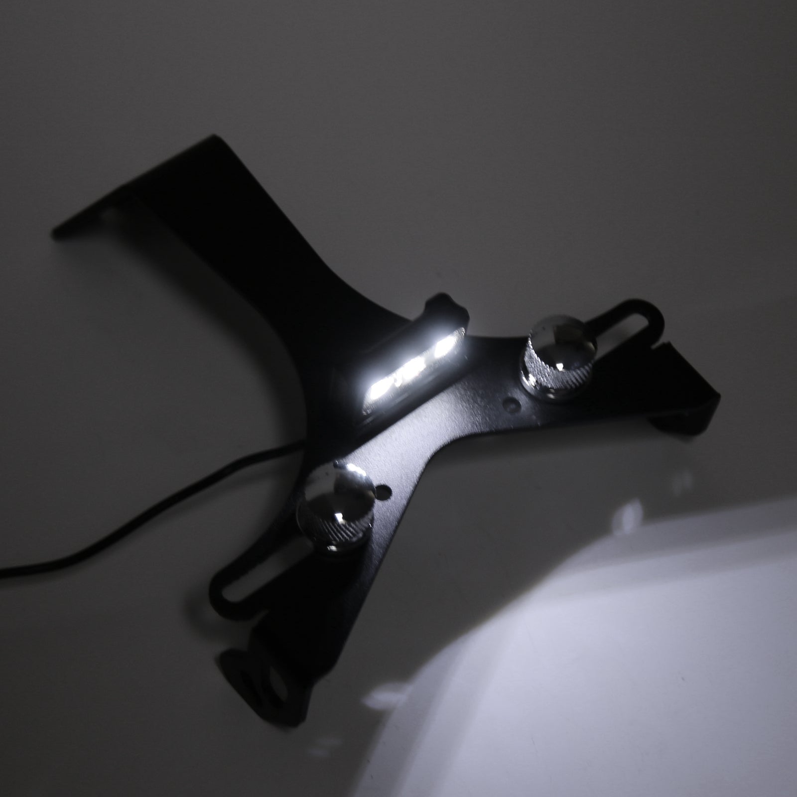 Supporto targa di licenza motociclistica in lega di alluminio nero per Ducati 848/1098 generico