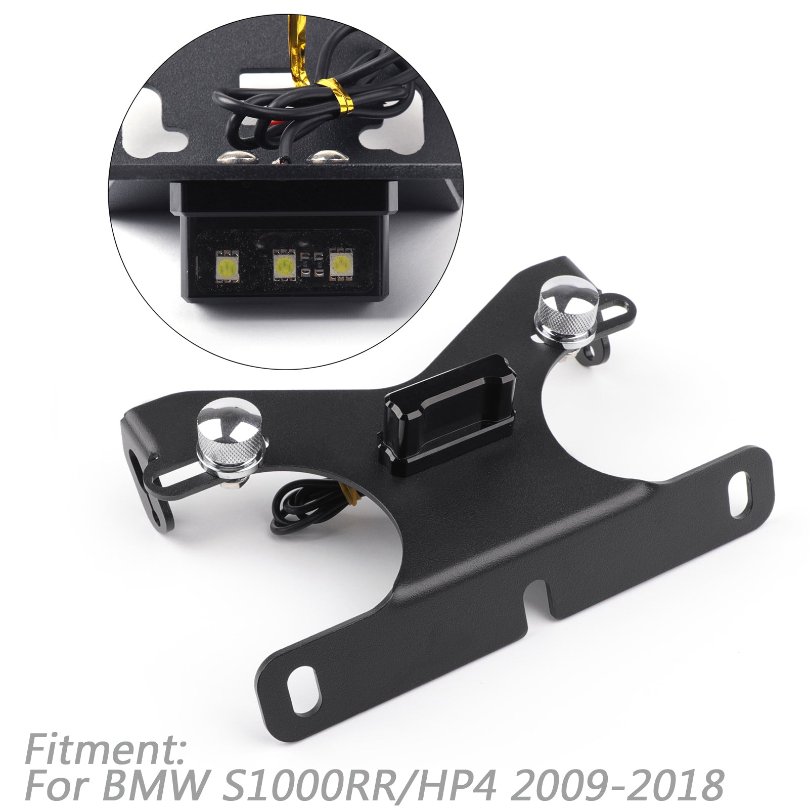 Numero LED Supporto Supporto a piastra LED per BMW S1000RR HP4 2009-2018 Generico