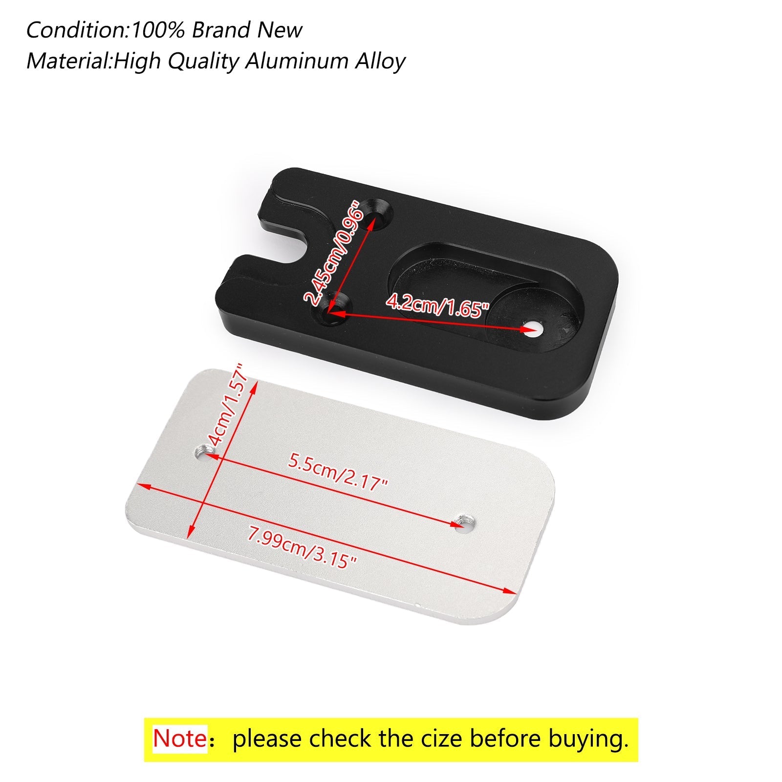 1x supporto per targhe per moto per Yamaha Honda Yamaha Kawasaki BMW Generico