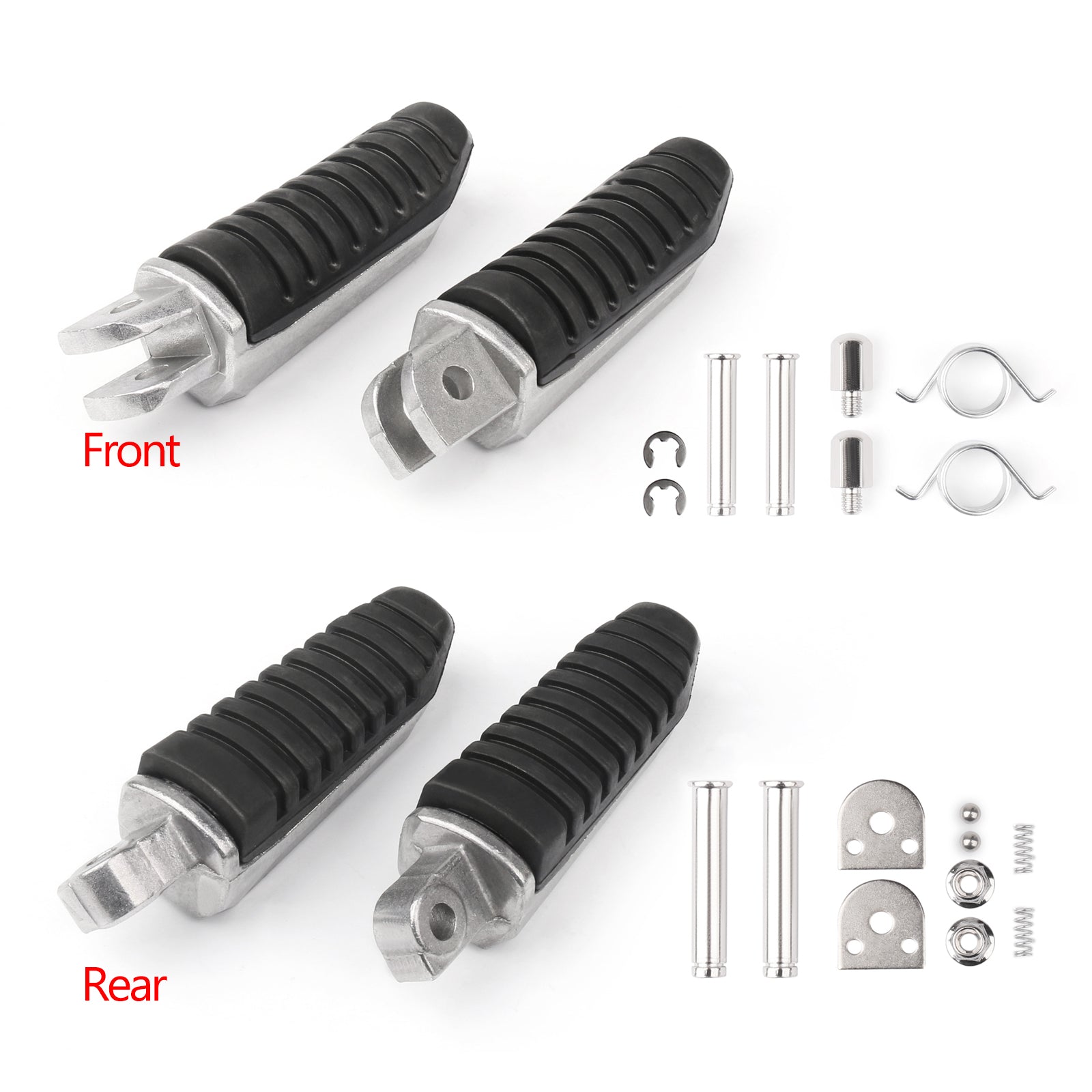 Repose-pieds avant/arrière repose-pieds pour Suzuki V-Strom DL 650 GSX 1300 GSR 600 générique