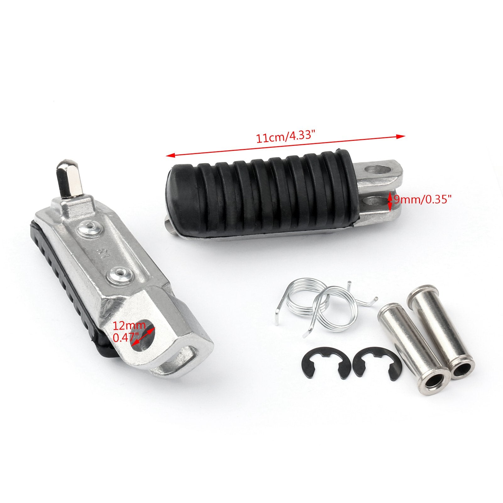 Kawasaki ER 4N 6F 6N ZR 250 400 VERSYS 650 Pédales de repose-pieds avant Repose-pieds