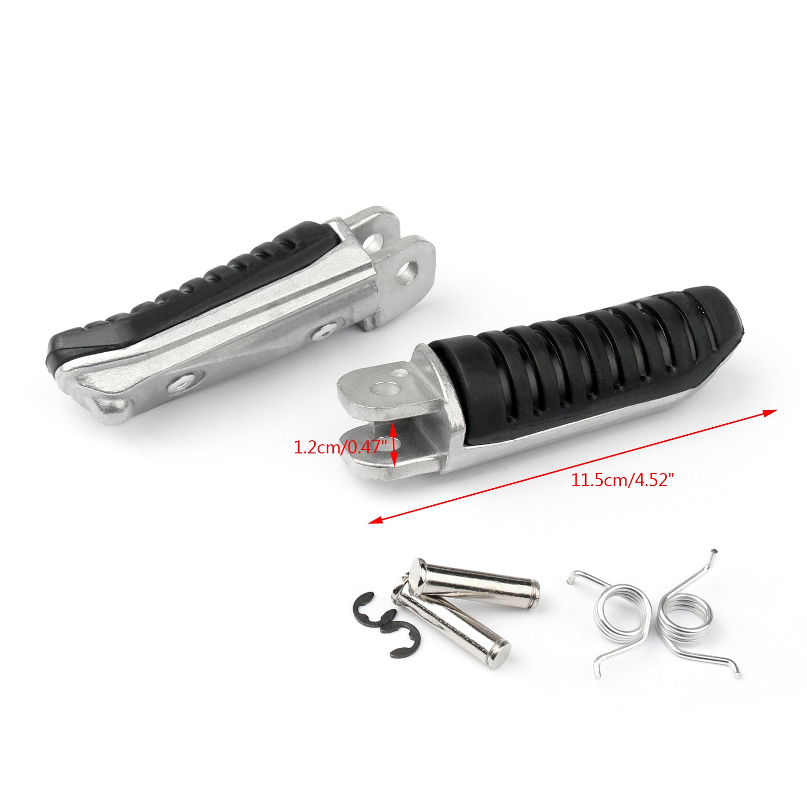 Pedales de reposapiés F/R Reposapiés para Suzuki GSXR600 GSX-R GSX 750 1000 GSF600 Genérico