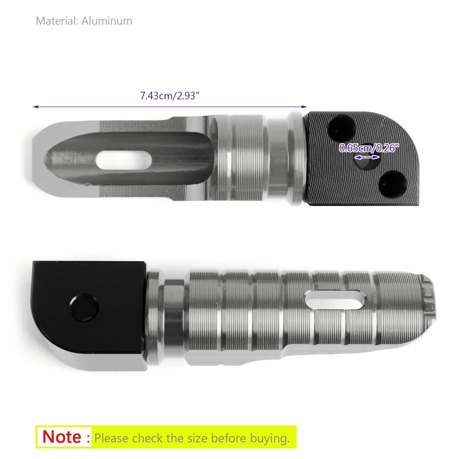 Estribos traseros para KAWASAKI NINJA 650 1000 Z800 Z900 Z1000 Z750R ZX6R ZX10R genérico