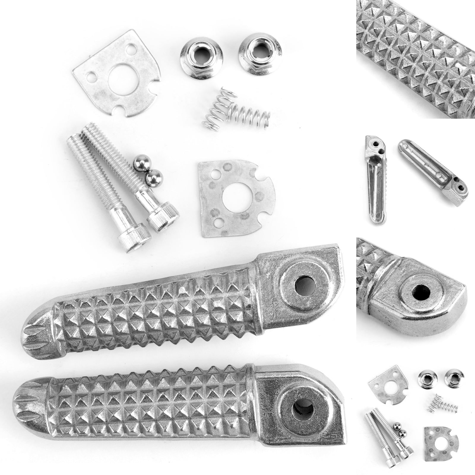 Estribos traseros para Yamaha YZF R1 1998-2014 R6 1999-2014 R6S 2003-2008 Genérico