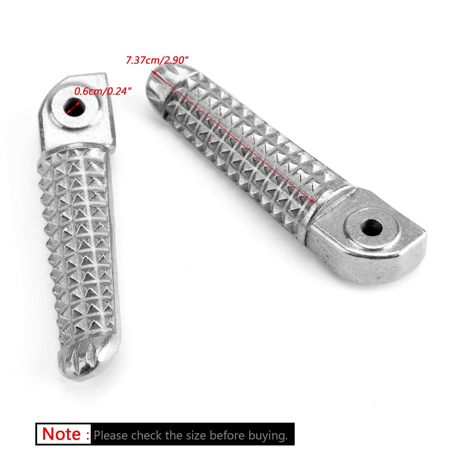 Estribos traseros para Yamaha YZF R1 1998-2014 R6 1999-2014 R6S 2003-2008 Genérico