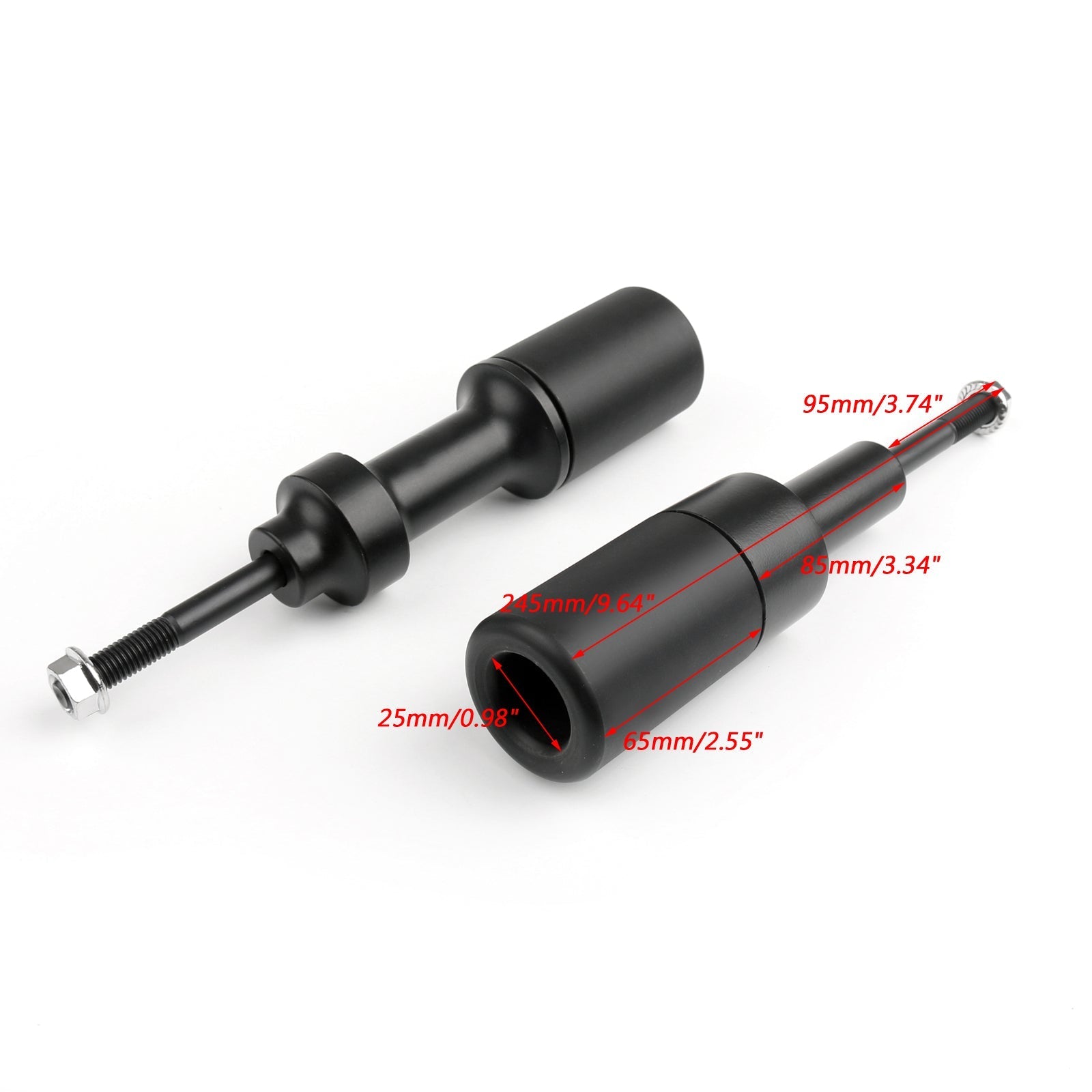 Kaatumisen suojelijan kawasaki Z1000 2003-2006 ei leikkaa noir geneeristä