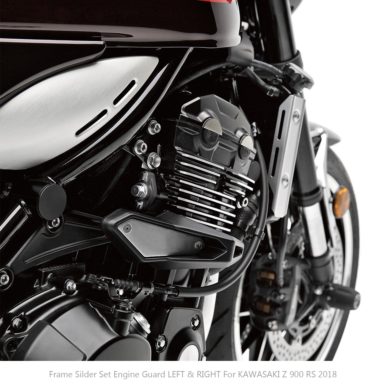 Frame Slider SET Engine Guard Protector GAUCHE et DROITE Pour 2018 Kawasaki Z 900 RS Générique
