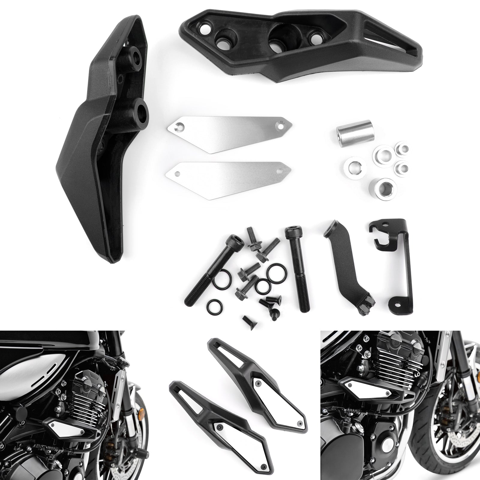Frame Slider SET Engine Guard Protector GAUCHE et DROITE Pour 2018 Kawasaki Z 900 RS Générique