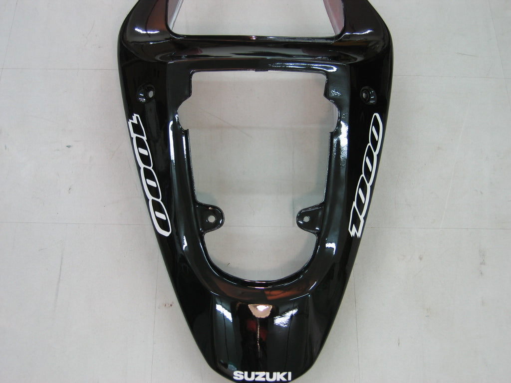 Amotopart Carénages 2000-2002 Suzuki GSXR 1000 Noir & Rouge GSXR Generic