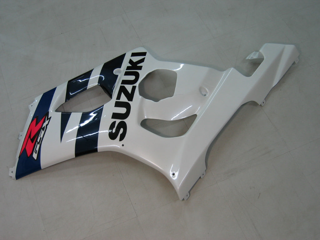 Amotopart Carénages 2003-2004 Suzuki GSXR 1000 Blanc & Bleu GSXR Generic