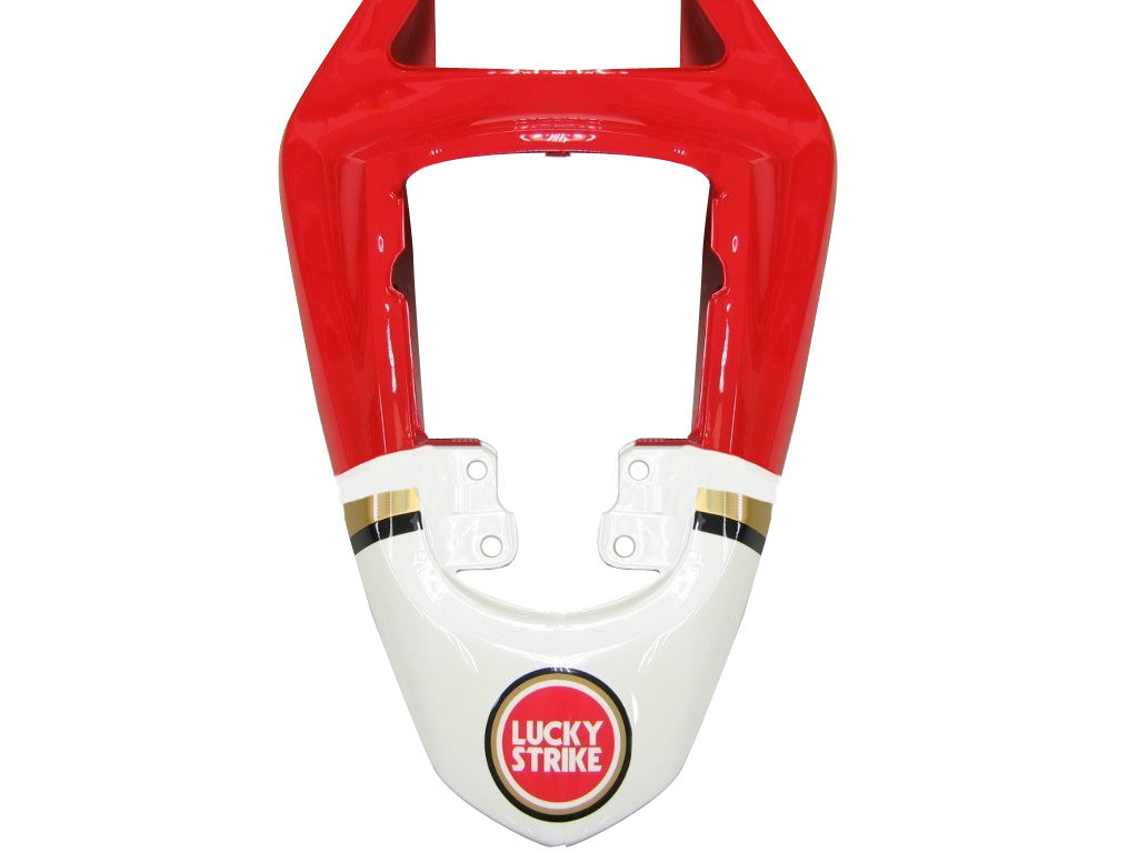 Carénages Amotopart 2003-2004 Suzuki GSXR 1000 Blanc et Rouge Lucky Strike Generic