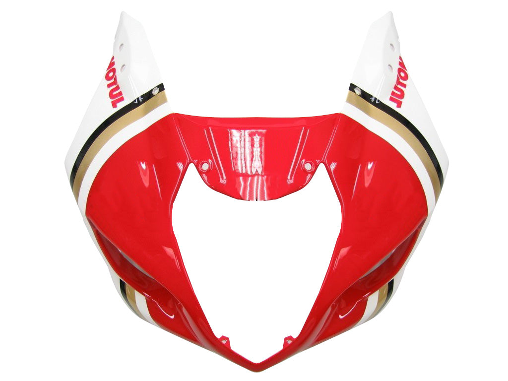 Carénages Amotopart 2003-2004 Suzuki GSXR 1000 Blanc et Rouge Lucky Strike Generic