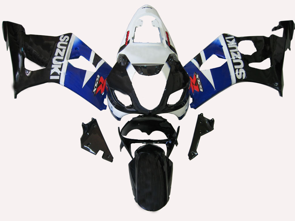 Carénages Amotopart 2003-2004 Suzuki GSXR 1000 Noir Bleu Blanc GSXR Generic