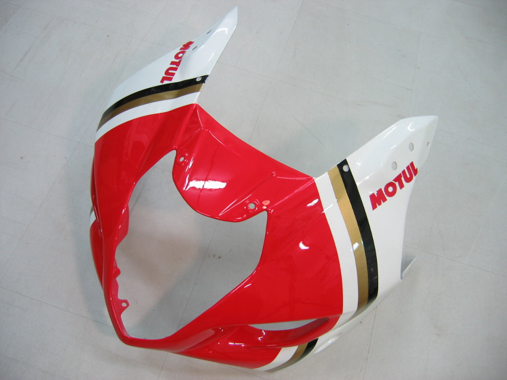 Amotopart stroomlijnkappen 2003-2004 Suzuki GSXR 1000 wit en rood Lucky Strike generiek