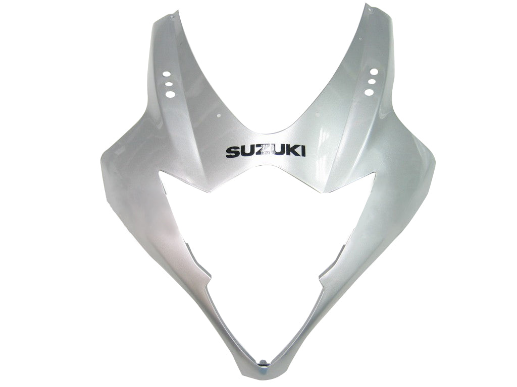 Carenado Amotopart 2005-2006 Suzuki GSXR 1000 Blanco y Plata GSXR Genérico