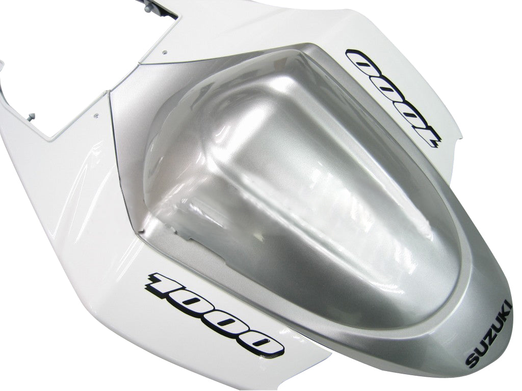 Carenado Amotopart 2005-2006 Suzuki GSXR 1000 Blanco y Plata GSXR Genérico