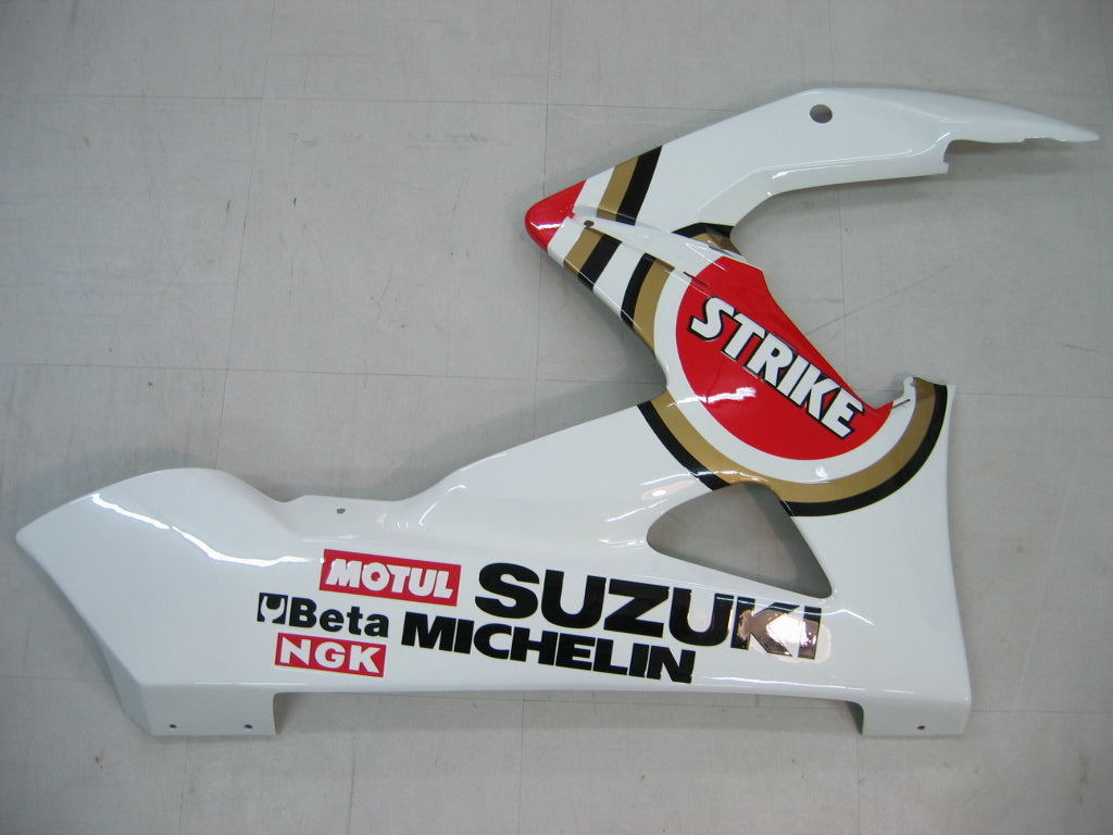 Carenados Amotopart 2005-2006 Suzuki GSXR 1000 Blanco y Rojo Lucky Strike Genérico