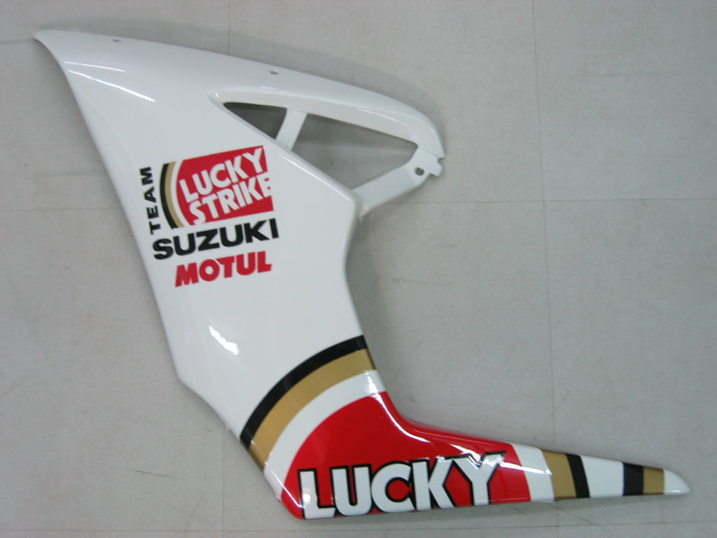Carenados Amotopart 2005-2006 Suzuki GSXR 1000 Blanco y Rojo Lucky Strike Genérico