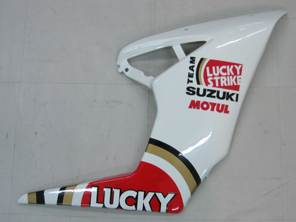 Carenados Amotopart 2005-2006 Suzuki GSXR 1000 Blanco y Rojo Lucky Strike Genérico