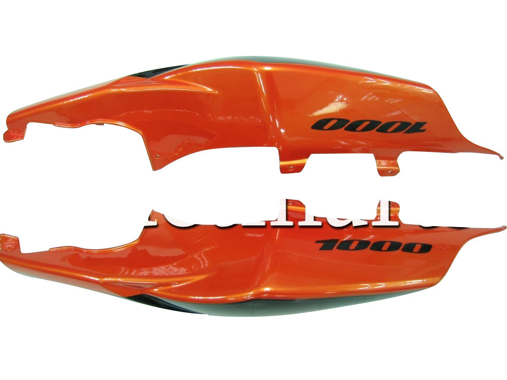 Amotopart Carénages 2007-2008 Suzuki GSXR 1000 Orange Métallique & Noir Jordan Generic