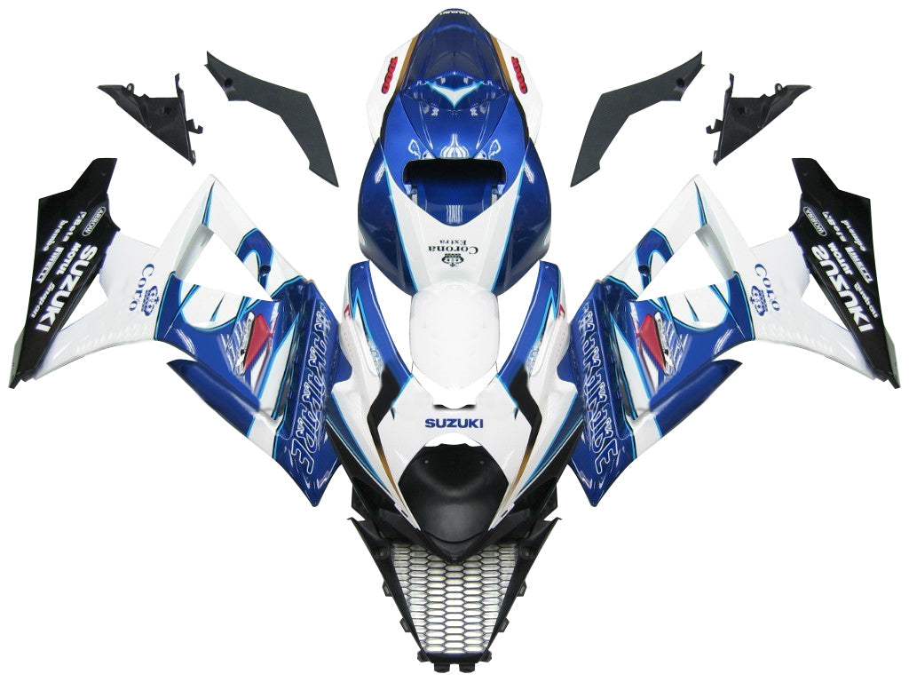 For GSXR1000 2007-2008 Bodywork Fairing Blue ABS Injection Molded Plastics Set