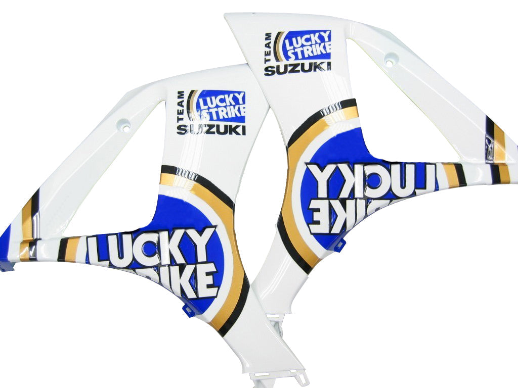 Amotopart Carénages 2007-2008 Suzuki GSXR 1000 Wit en blauw Lucky Strike Generic
