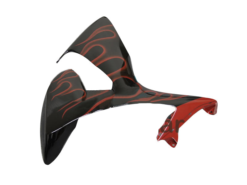 Amotopart stroomlijnkappen 2009-2016 Suzuki GSXR 1000 zwart en rode vlam generiek