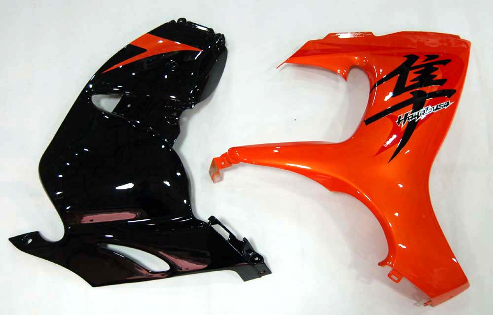 Carene Amotopart 2008-2020 Suzuki GSX 1300 Hayabusa Arancione metallizzato e nero Hayabusa generico