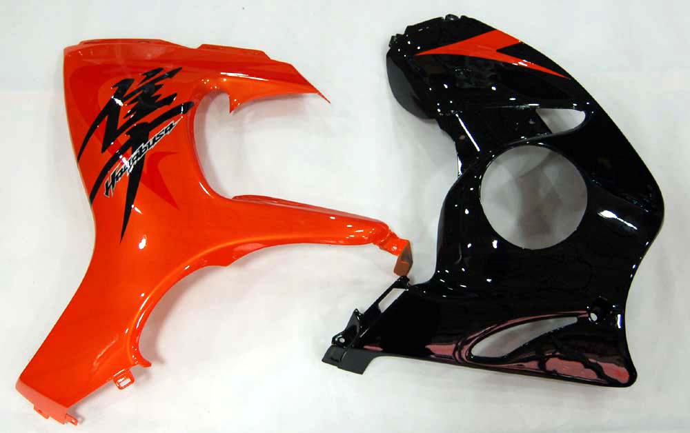 Carene Amotopart 2008-2020 Suzuki GSX 1300 Hayabusa Arancione metallizzato e nero Hayabusa generico